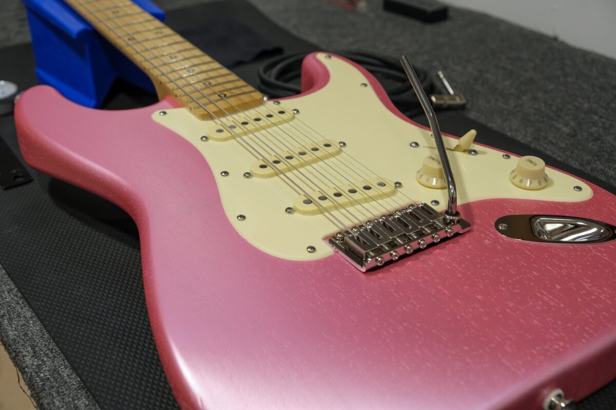 Caydence Scorpio Frenchie Pink Open Grain Satin